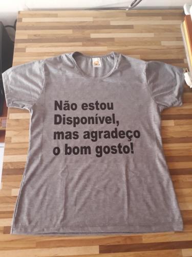 Camisa Baby LookCinza Mescla Personalizada