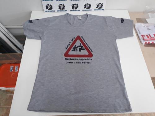 Camisa Cinza Mescla Personalizada