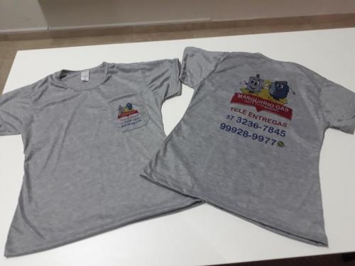Camisa Cinza Mescla Personalizada