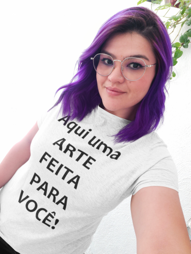 CAMISA PERSONALIZADA BRANCA BABY LOOK MULHER