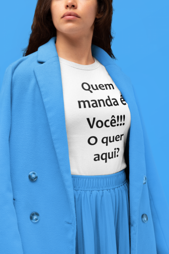 CAMISA PERSONALIZADA BRANCA BABY LOOK MULHER SOBRETUDO