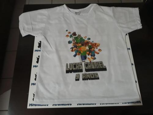 Camisa Personalizada Branca Personalize Infantil Festa Crianca (3)